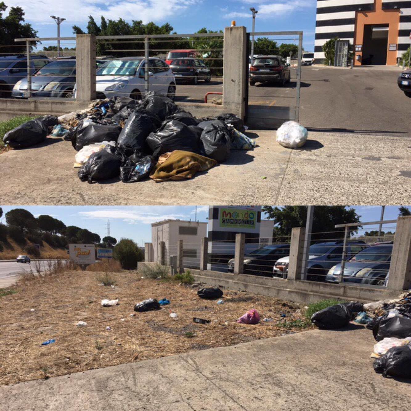 Cumuli di rifiuti in viale Monastir: “Una discarica a cielo aperto”