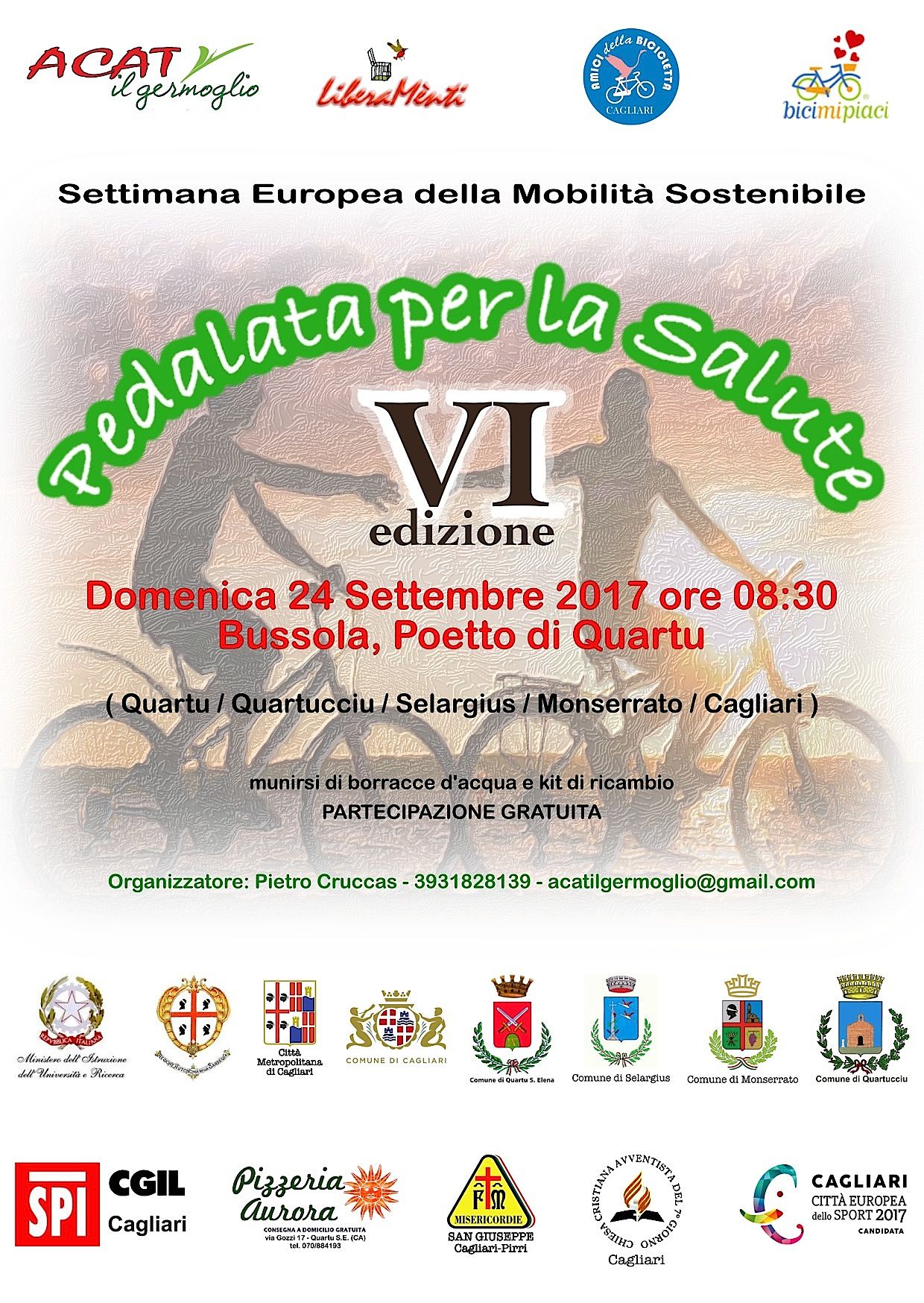 A Quartu la VI Pedalata per la Salute