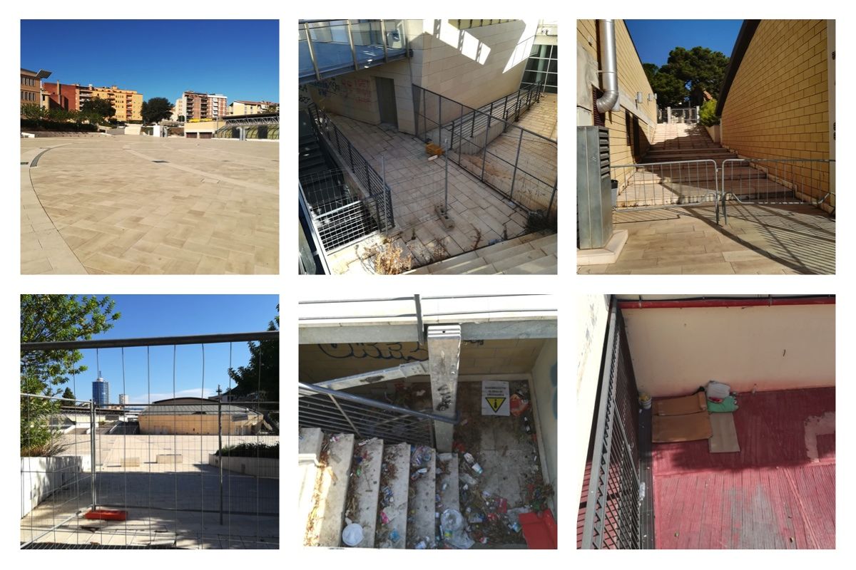 Al Parco della Musica “suona” il degrado. Parcheggi sbarrati e attività al palo