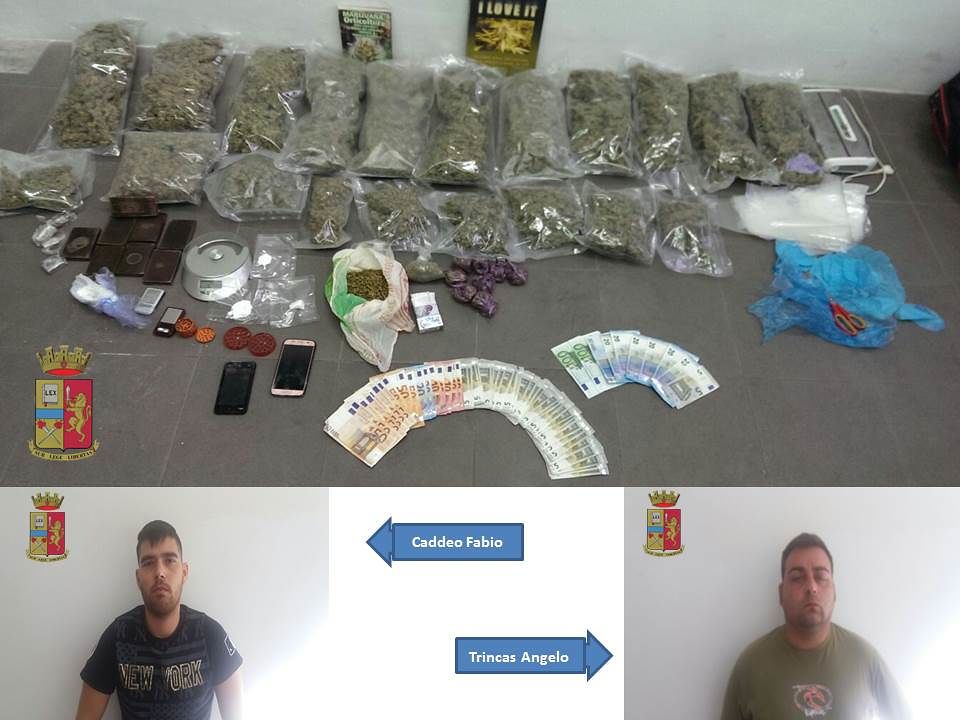 Via Brianza, blitz della polizia nella casa dello spaccio: due cugini in manette