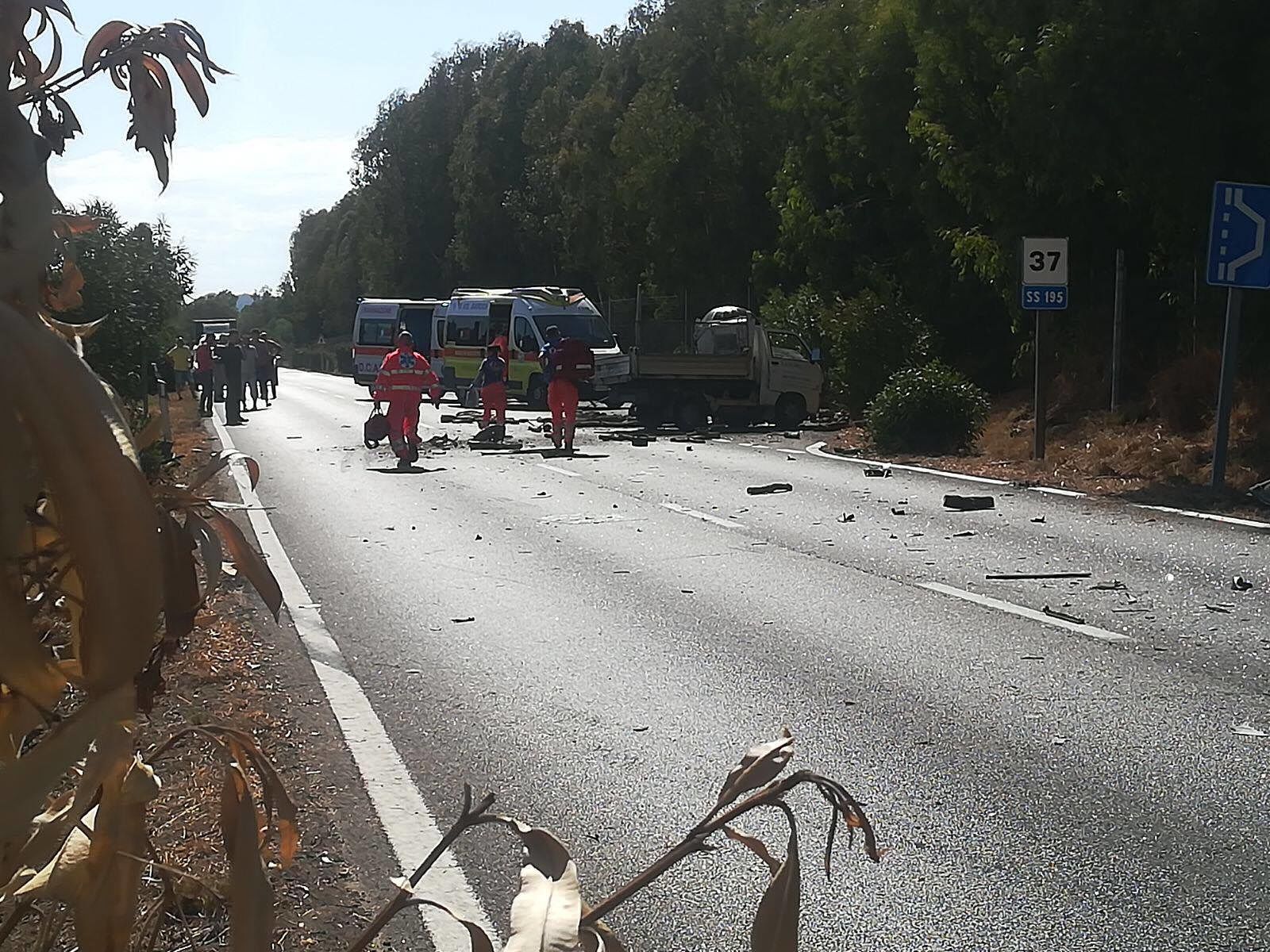 Sulcitana, schianto terribile a Pula: un ferito grave a Santa Margherita