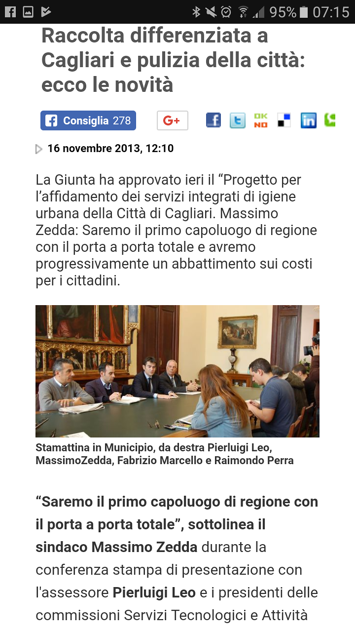 “Zedda, nel 2013 promettevi meno costi per la tassa rifiuti: nel 2017 città sporca”