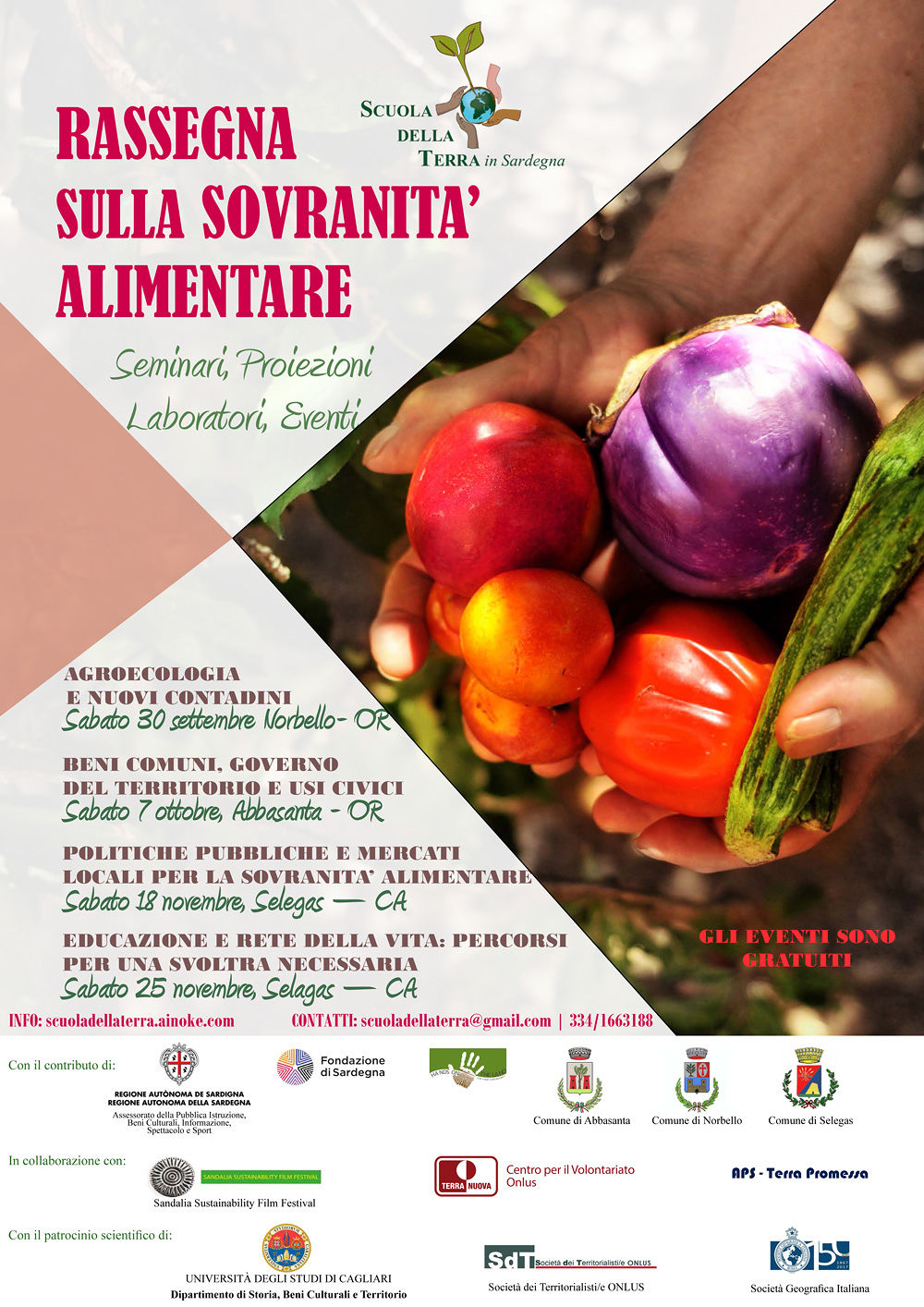 Scuola della Terra in Sardegna 2017: rassegna sulla Sovranità alimentare