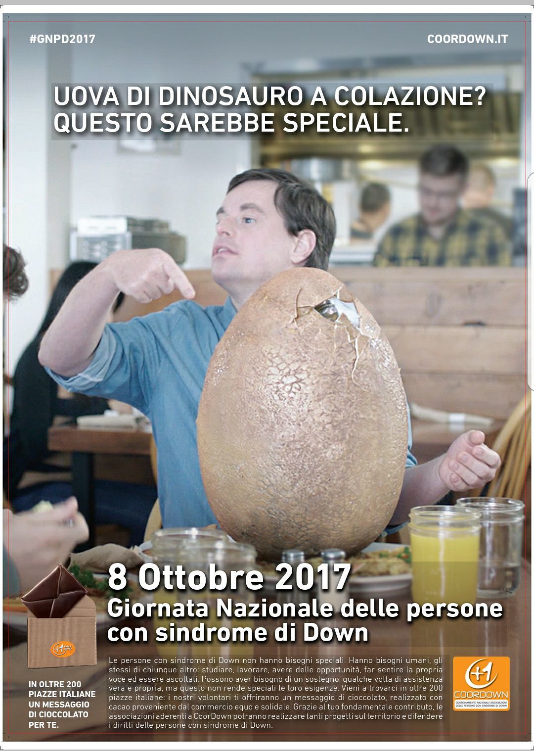 Giornata nazionale delle persone con Sindrome di Down domenica 8 ottobre