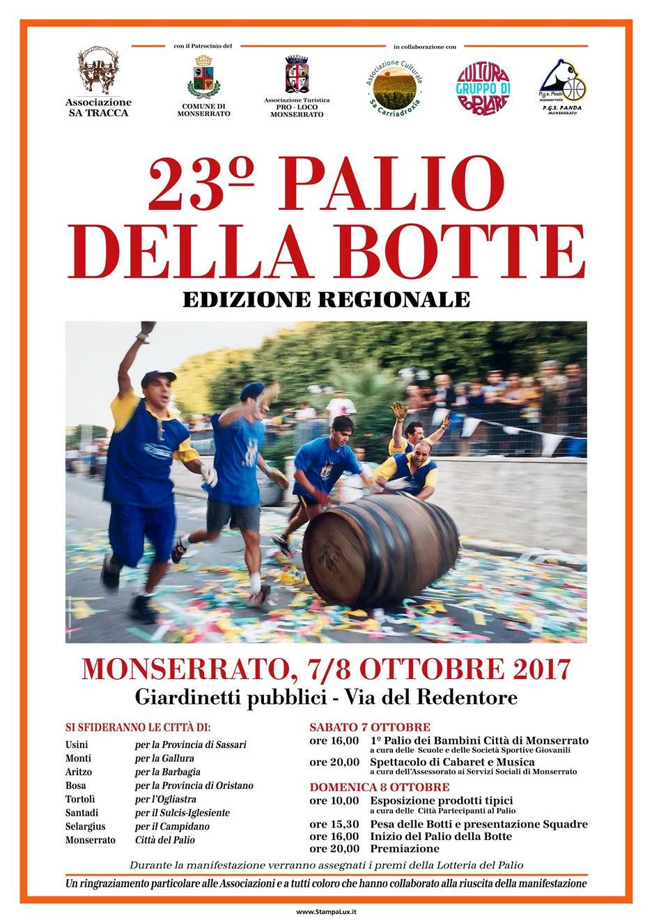 Monserrato, 23° Palio della Botte Regionale