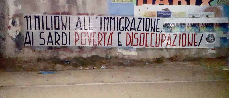 CasaPound Sardegna contro il business dell’immigrazione