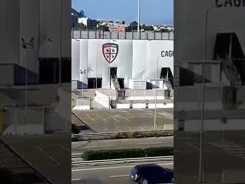 Cagliari, tira il maestrale e fa cedere parte del telone del nuovo stadio