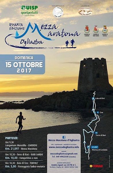 Tutto pronto per la 4^ edizione della Mezza Maratona Ogliastra