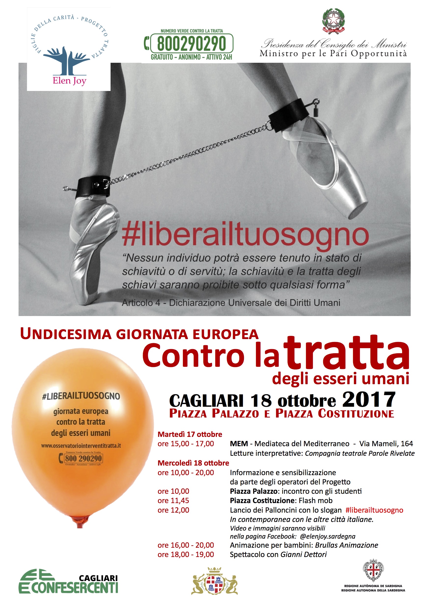 Giornata europea contro la tratta di esseri umani, le iniziative della Regione