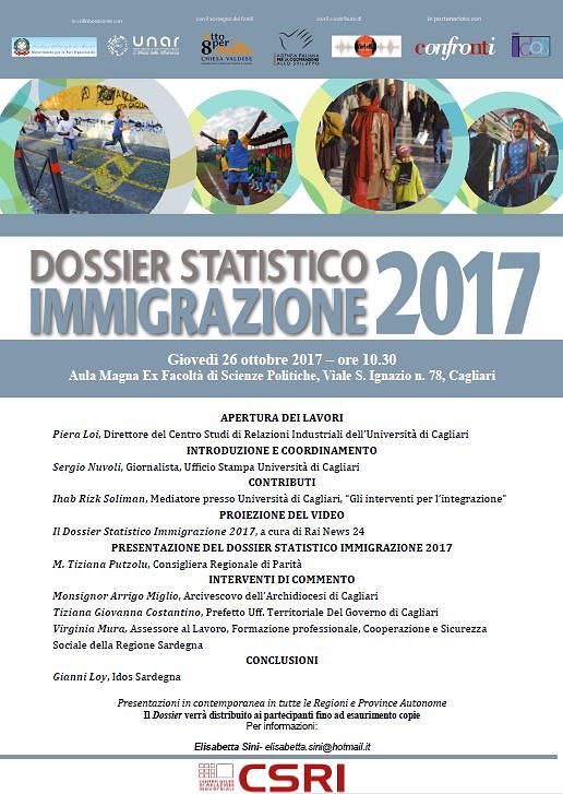 Immigrazione, giovedì la presentazione del dossier statistico 2017