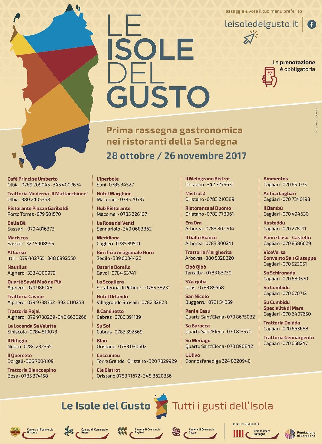 Al via la prima edizione regionale de “Le Isole del gusto”
