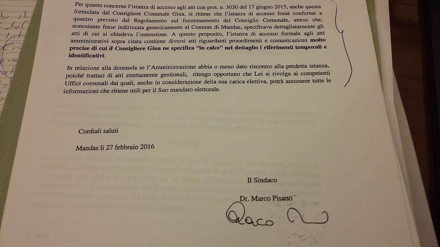 Mandas e veleni politici: archiviazione per Oppus nella vicenda Coop Pastori