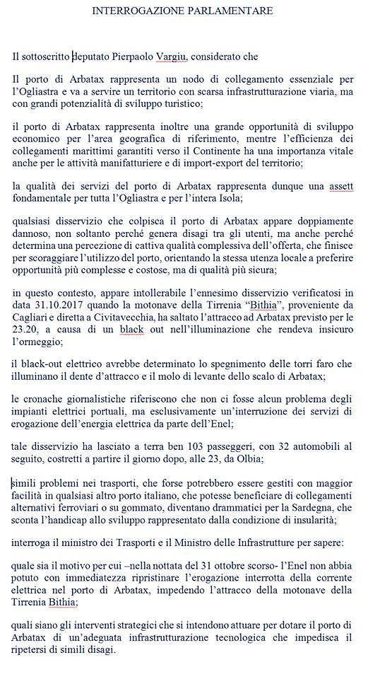 Arbatax, cagliaritani restano a terra: un black out blocca la nave Tirrenia