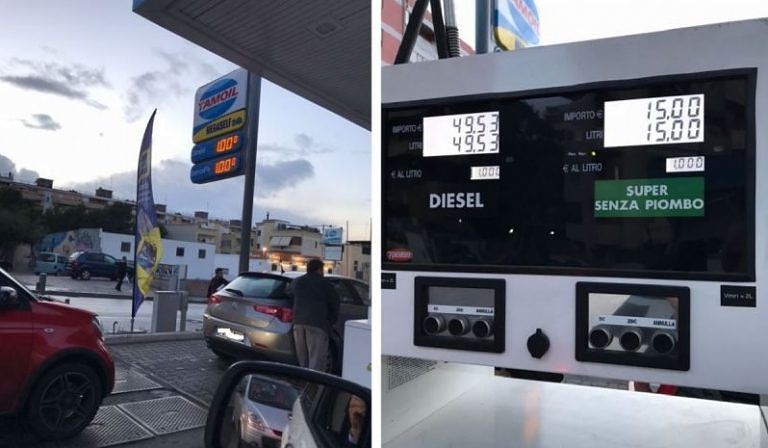 Benzina e diesel a 1 euro? Realtà a Cagliari per molte ore, ecco dov’è il distributore “impazzito”