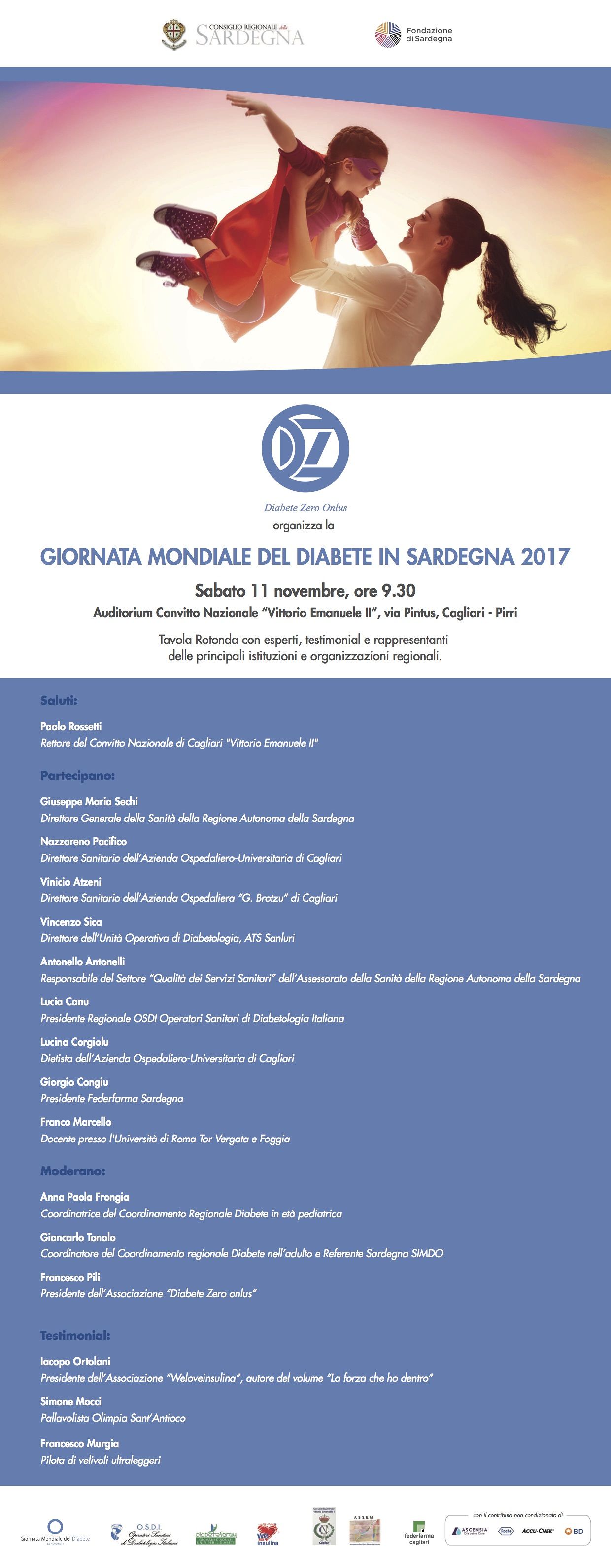 A Cagliari tavola rotonda “Giornata Mondiale del Diabete in Sardegna”