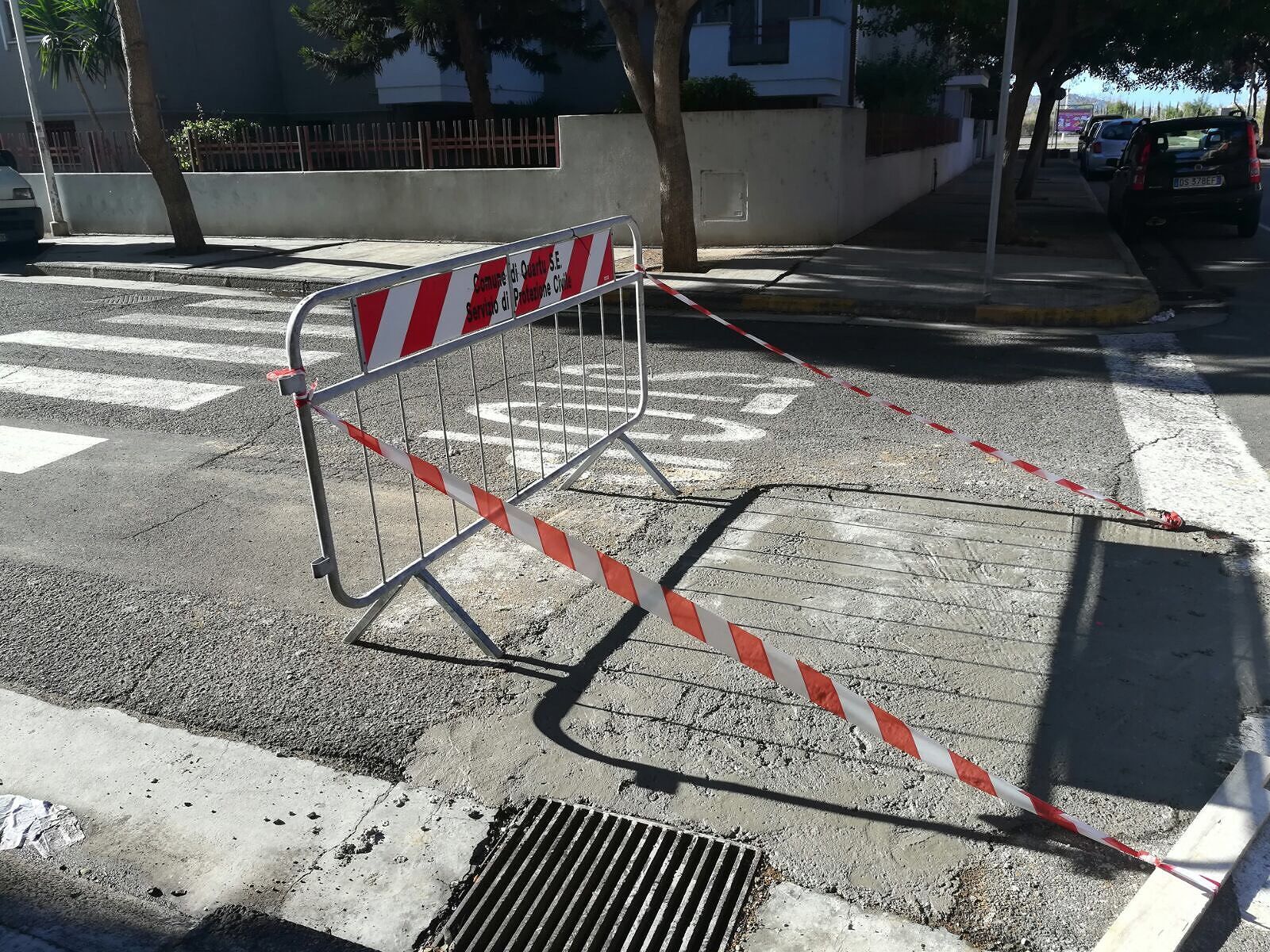 Miracolo a Quartu: la buca delle buche ricoperta dopo la battaglia sul web