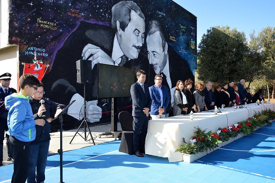 Pula, un murale per Falcone e Borsellino. “Eroi coraggiosi da cui prendere esempio”