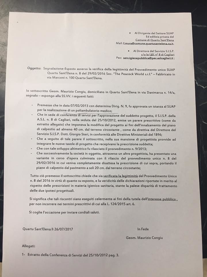 Quartu, guerra sull’esposto dell’ex assessore per “trapanare” lo studio del dentista
