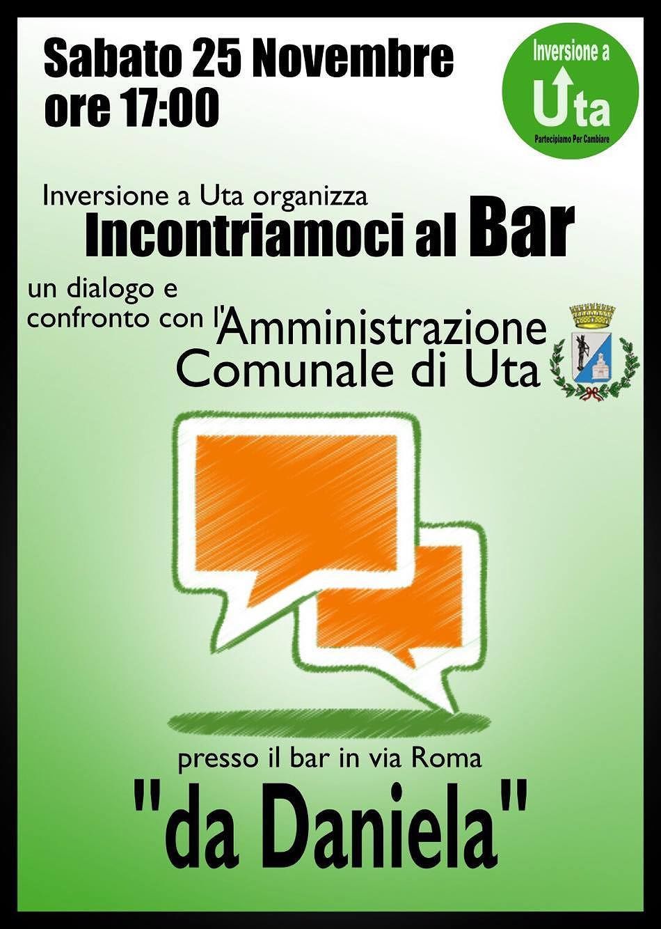 Gli amministratori incontrano i cittadini al bar: davanti a un caffè si parla di Uta