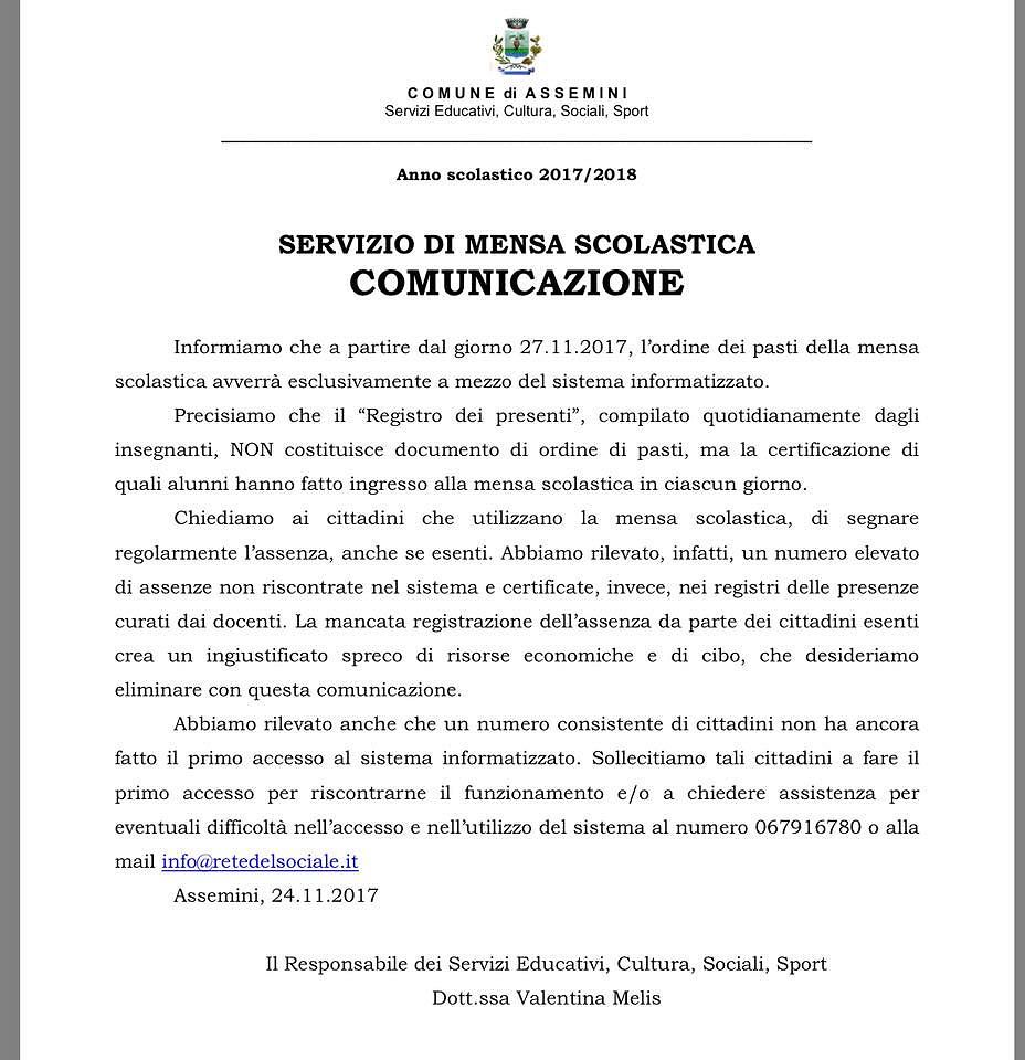 Assemini, rivolta delle mamme per la mensa: “Beffate con gli sms”