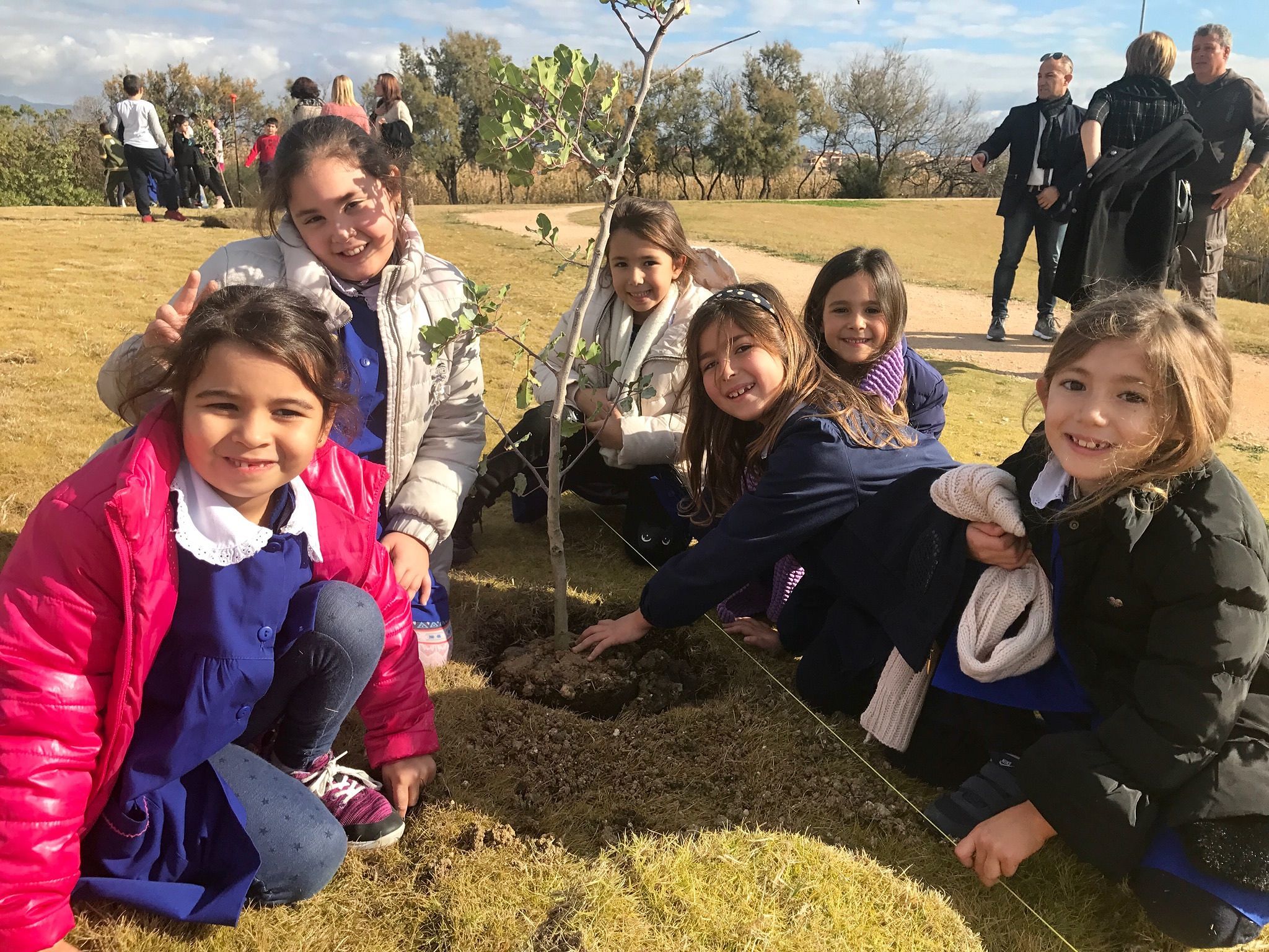 Selargius, la magica festa degli alberi con 200 piante donate dai bimbi