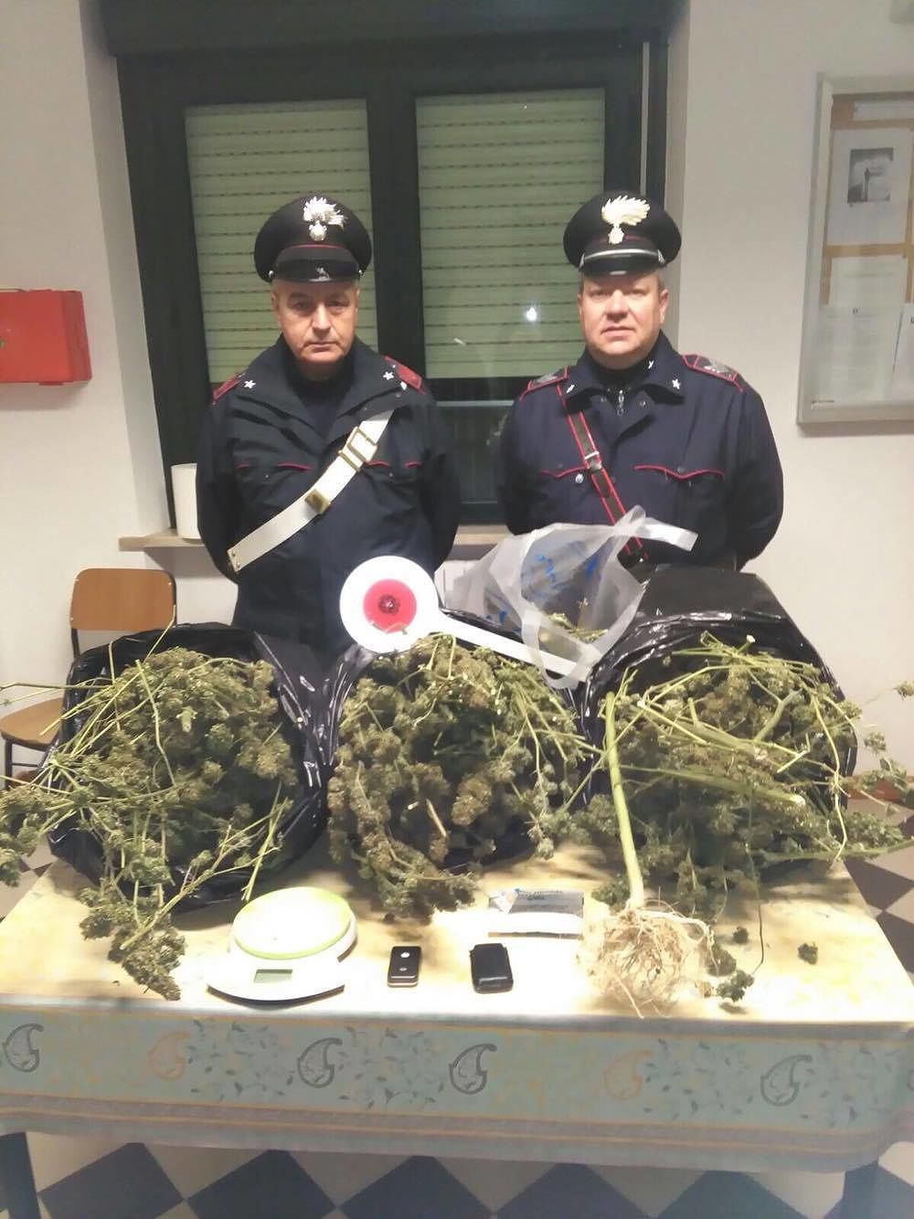 Barrali, quattro chili di marijuana in casa: in manette un 33enne