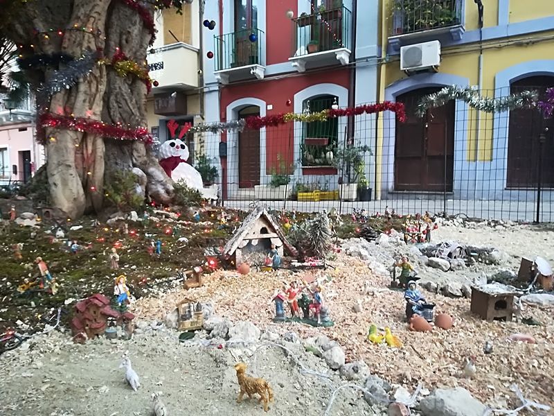 Il presepe all’aperto più grande di Cagliari? A Villanova, realizzato dai residenti