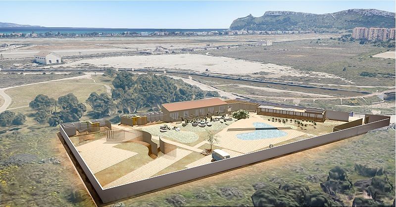 L’idea per Molentargius: piccolo hotel con sauna e piscina