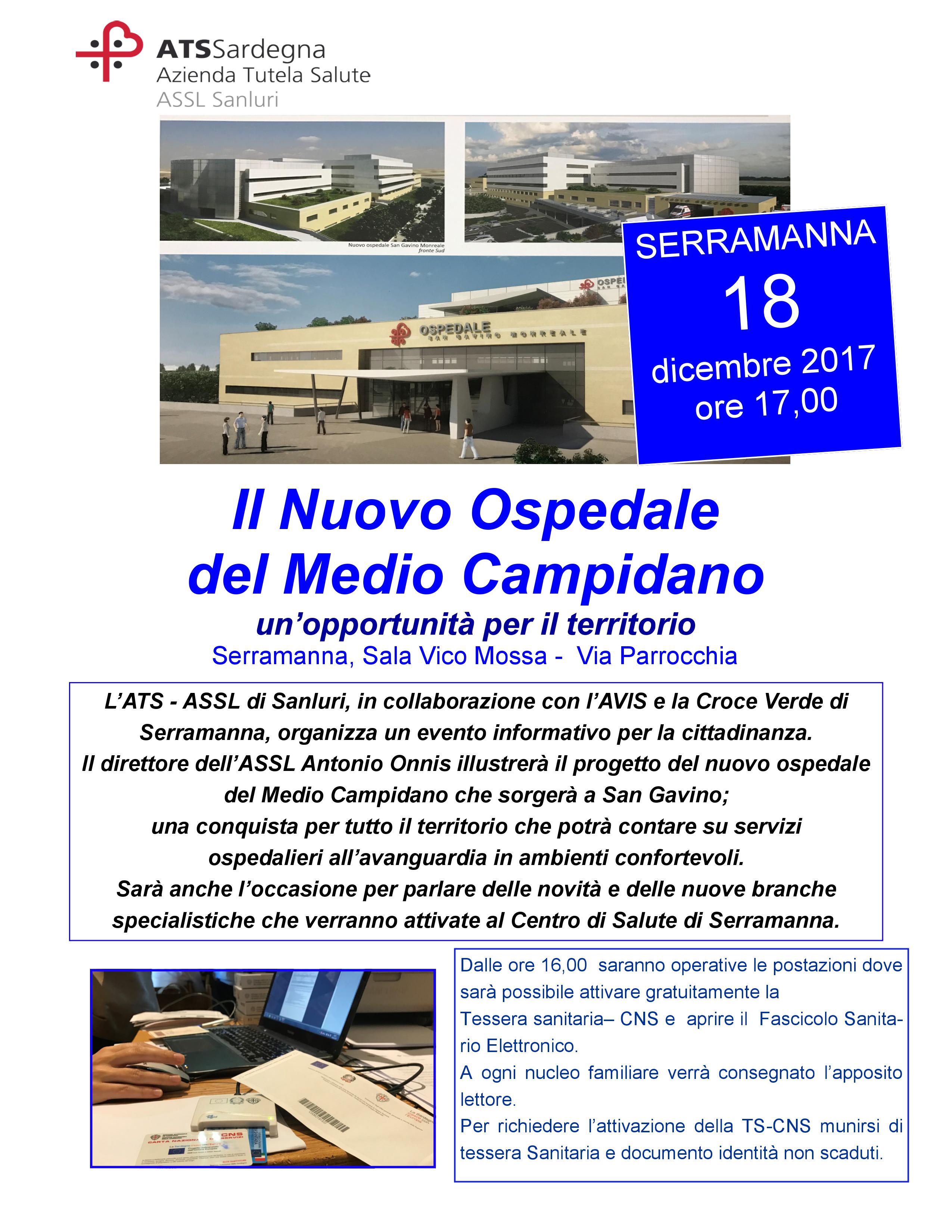 A San Gavino nasce il nuovo ospedale del Medio Campidano