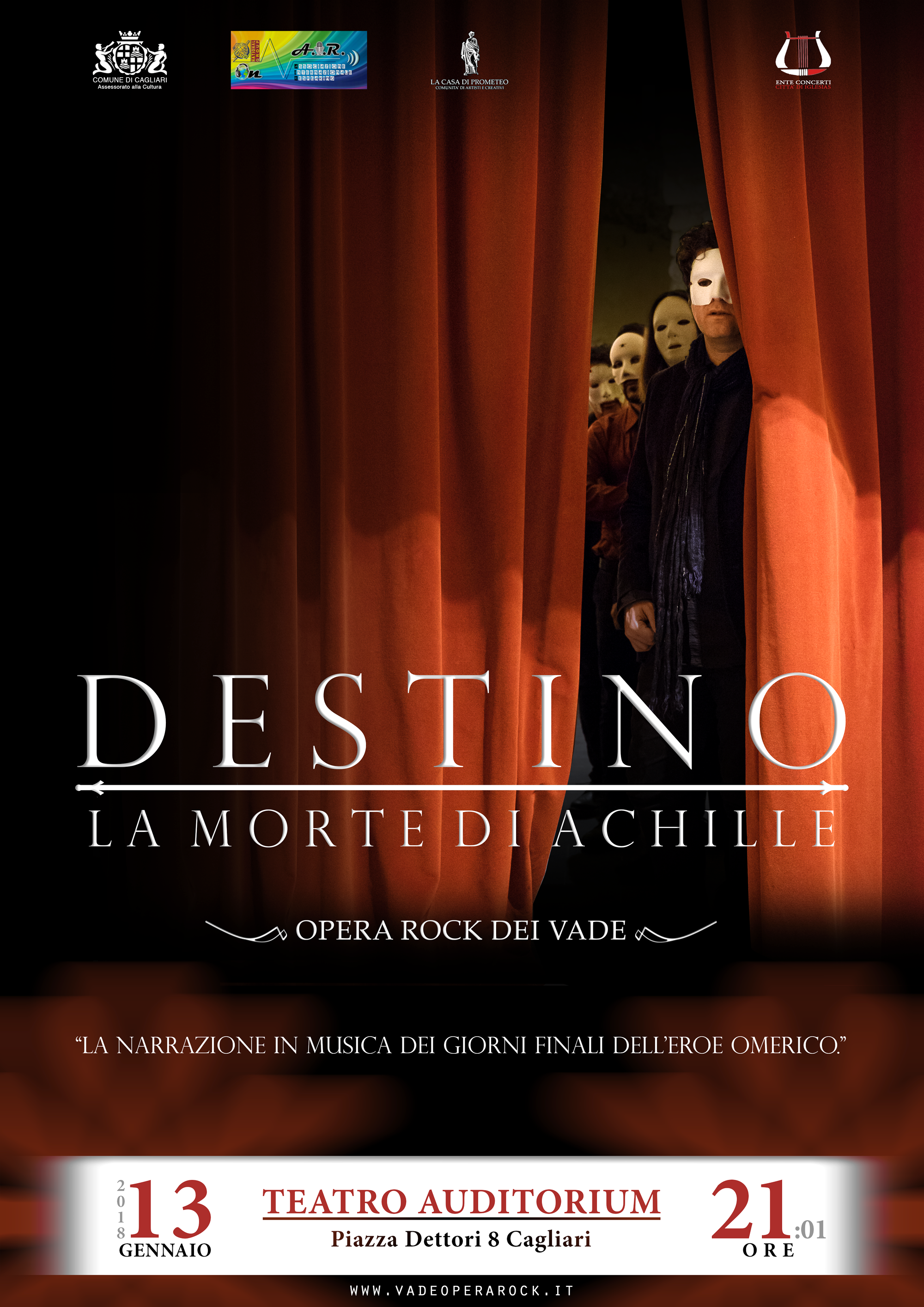 “Destino, la Morte di Achille”: l’opera rock dei VADE in prima assoluta Cagliari