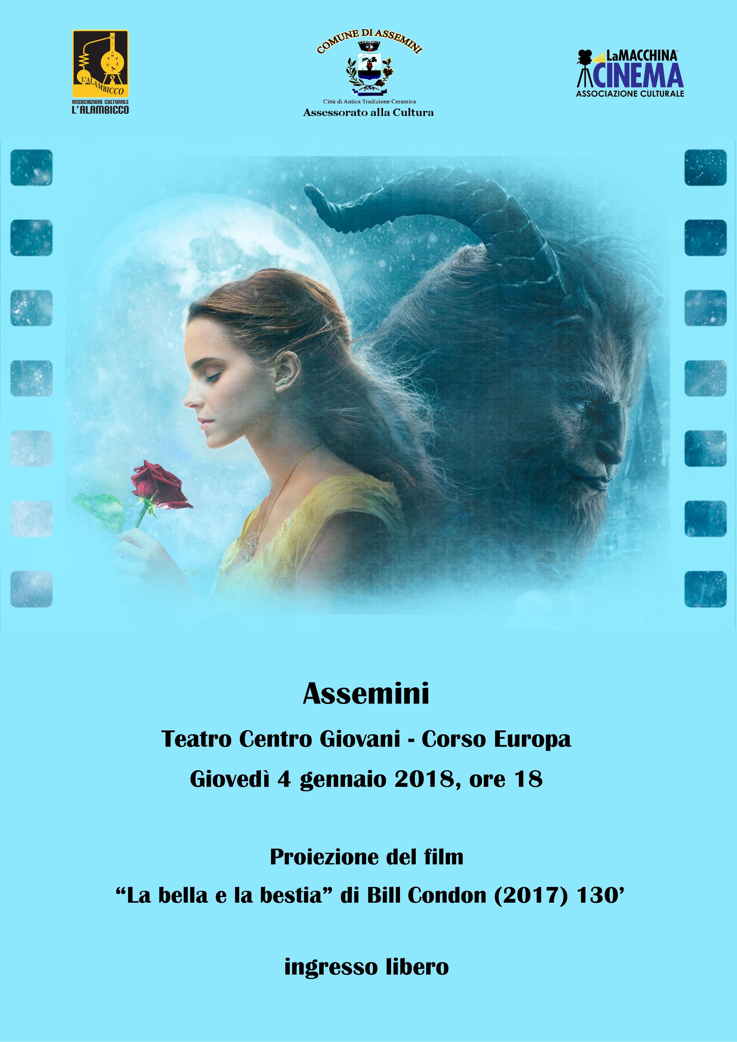Cinema, “La Bella e la Bestia” con ingresso gratuito ad Assemini