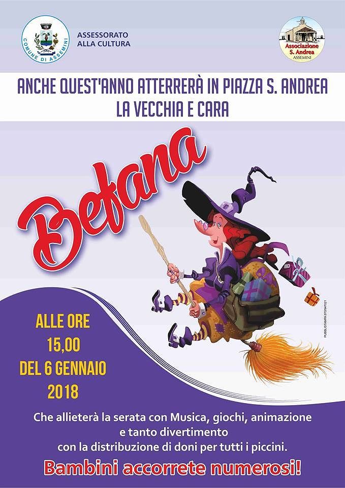 Anche quest’anno la Befana atterra ad Assemini