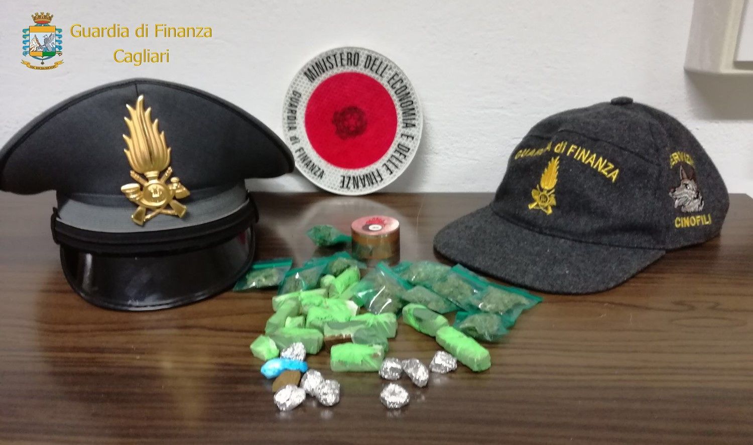 Controlli antidroga delle Fiamme Gialle nel cagliaritano: 4 persone segnalate