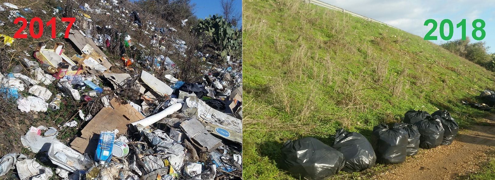 Assemini, i cittadini denunciano la discarica abusiva e gli operai la ripuliscono