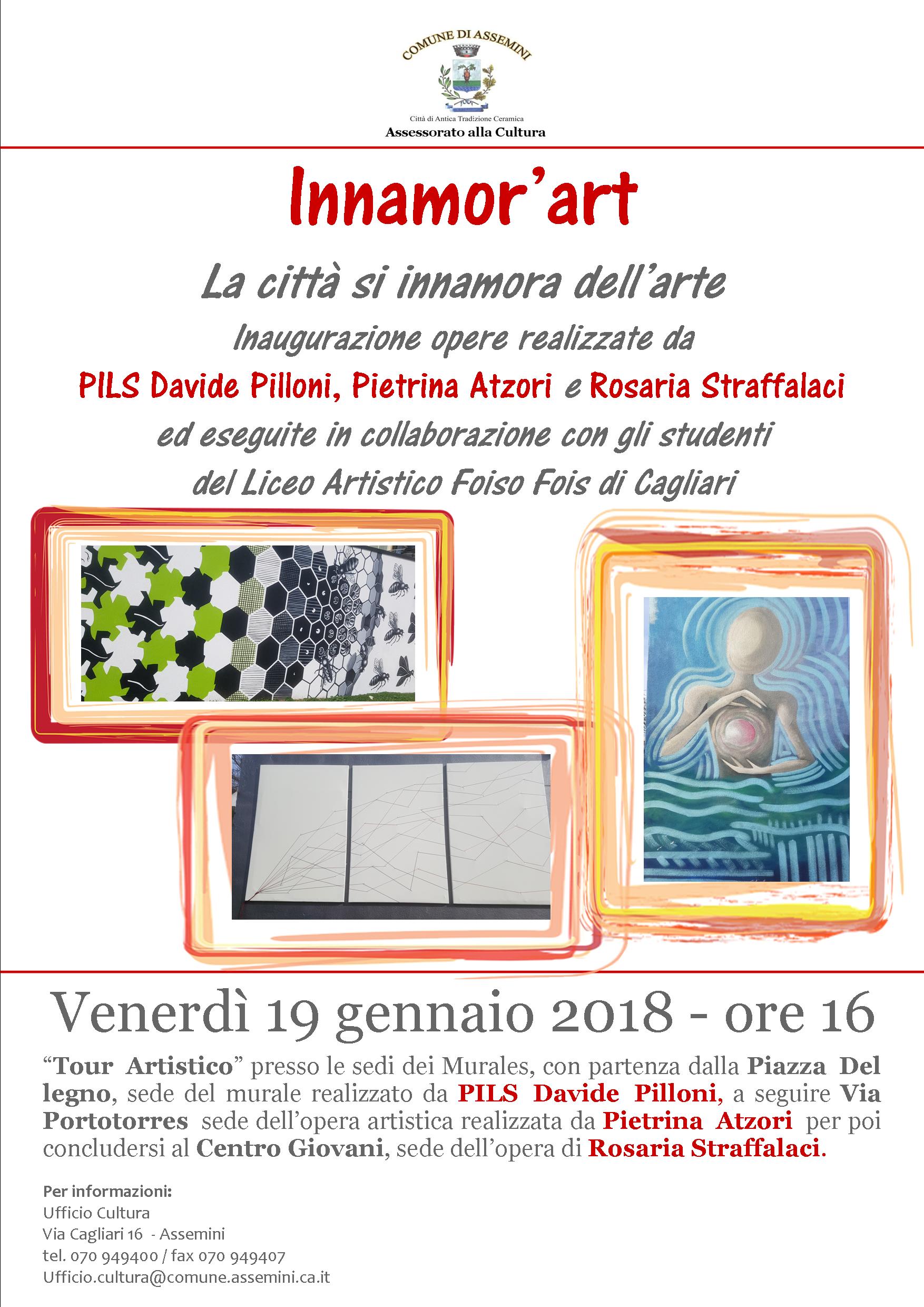 Assemini, venerdì l’inaugurazione dei nuovi murales