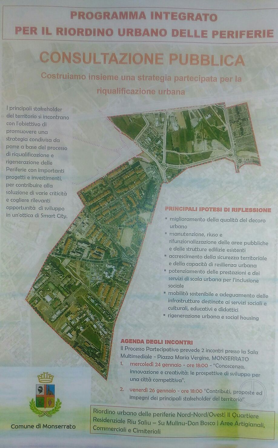 Monserrato, c’è un piano per riqualificare le periferie: il Comune lo illustra ai cittadini