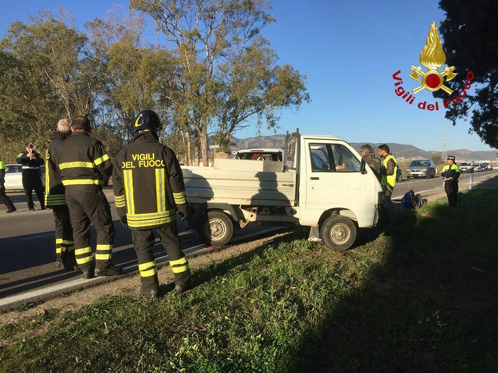 Incidente stradale sulla Sulcitana a Capoterra: un ferito