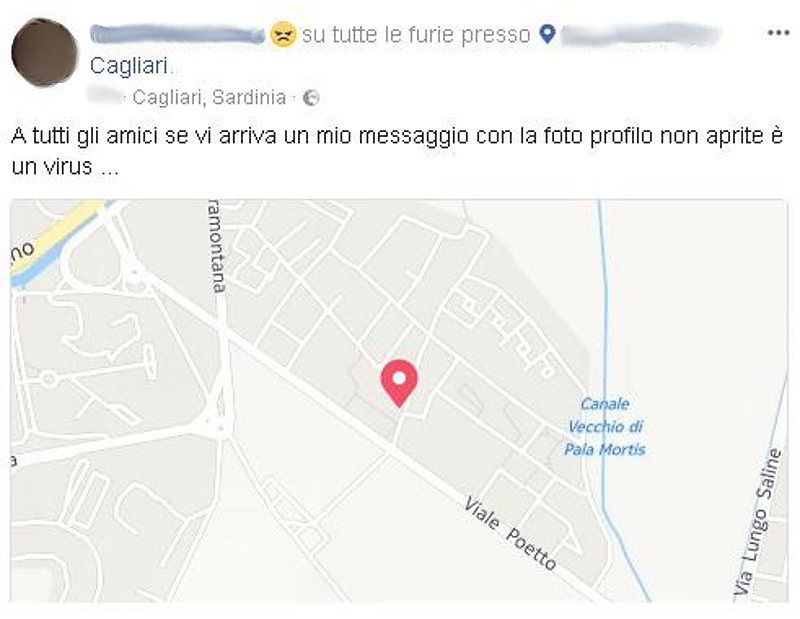 Cagliari, la beffa dei virus: tantissimi falsi messaggi via chat Facebook