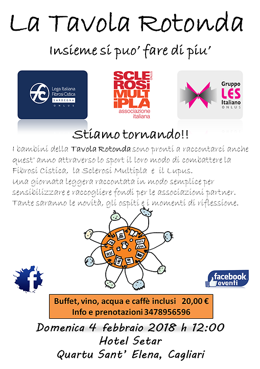 “La Tavola Rotonda”, evento di solidarietà a Quartu