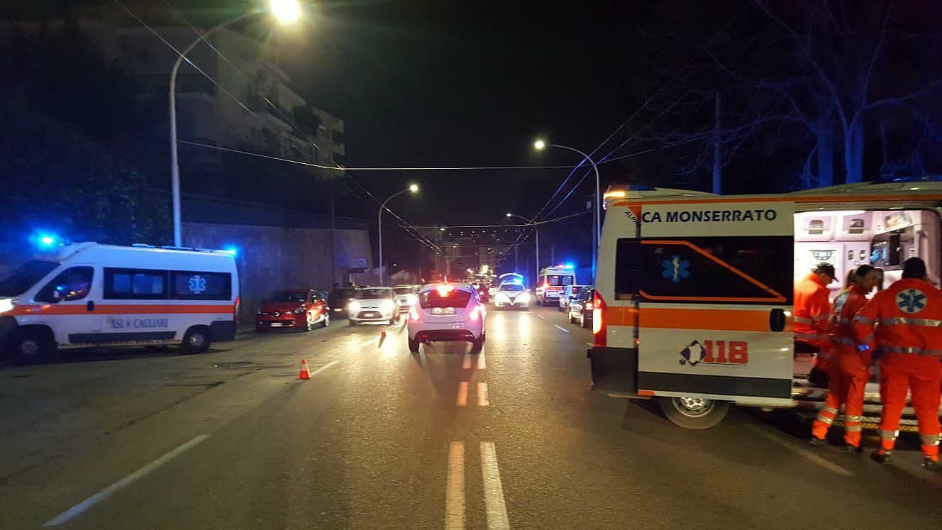Cagliari, incidente in via Is Mirrionis: 2 pedoni trasportati all’ospedale