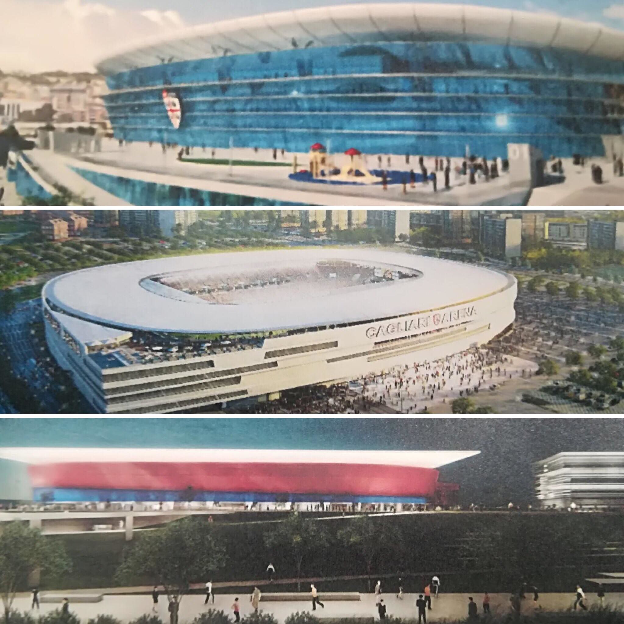 Cagliari, 3 progetti per il nuovo stadio dei rossoblù: “Sarà la nuova casa dei sardi”