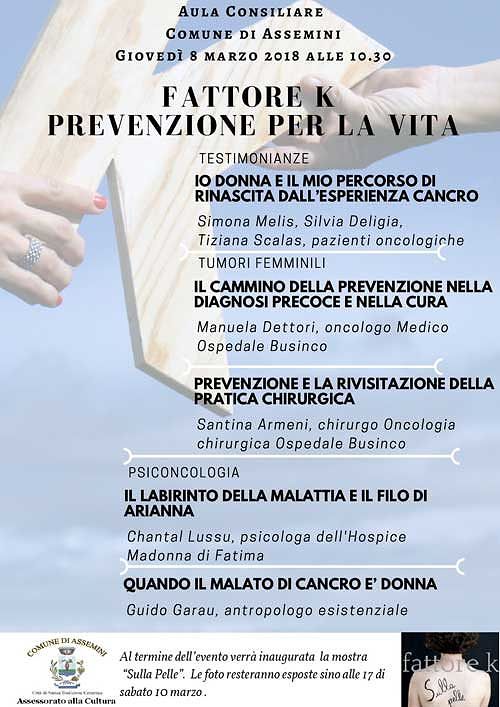 Assemini, 8 marzo all’insegna della prevenzione