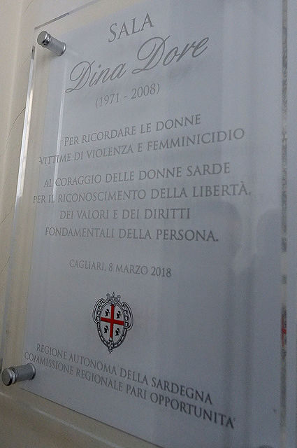 A Dina Dore, vittima di femminicido, intitolata la sala della commissione Pari Opportunità