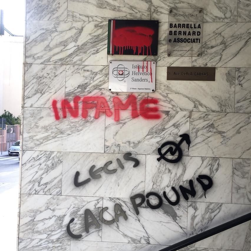 Cagliari, insulti contro il leader di Casa Pound