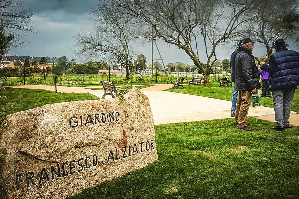 Cagliari, il giardino nel borgo San Bartolomeo dedicato a Francesco Alziator