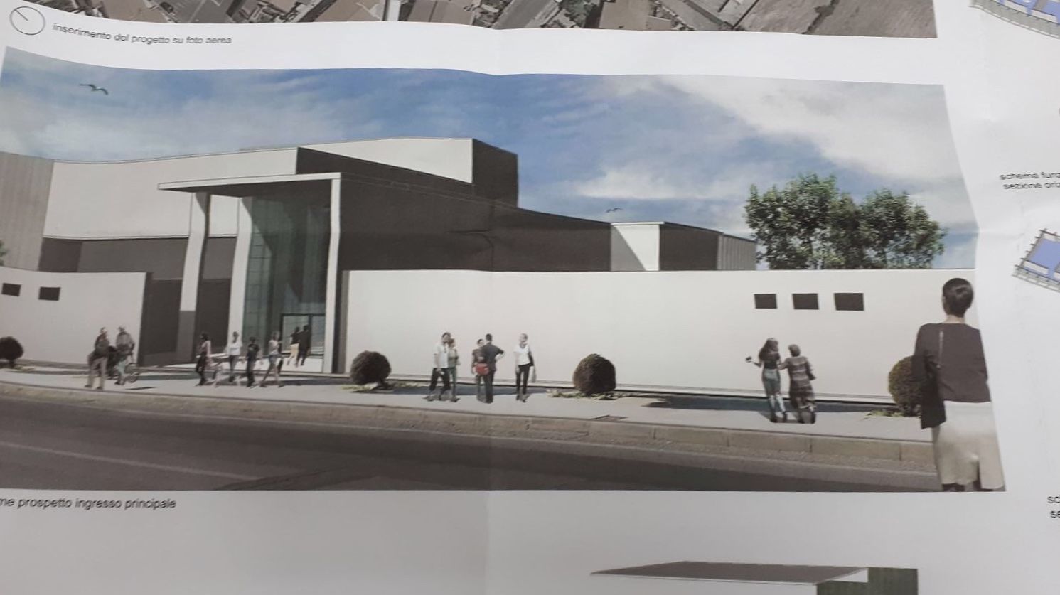 Capoterra, ecco il rendering del nuovo teatro-cinema