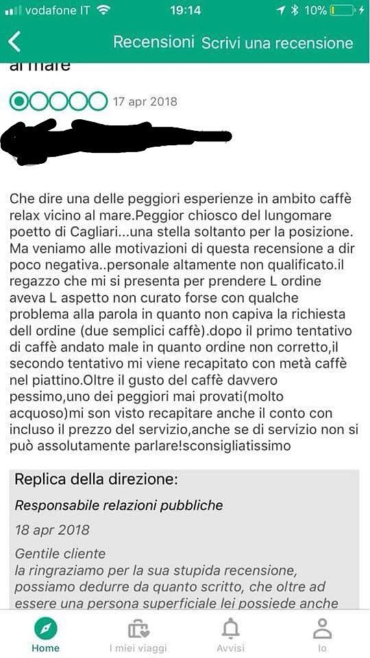 Cagliari, recensione choc a cameriere disabile al Poetto: “Non capisce gli ordini”