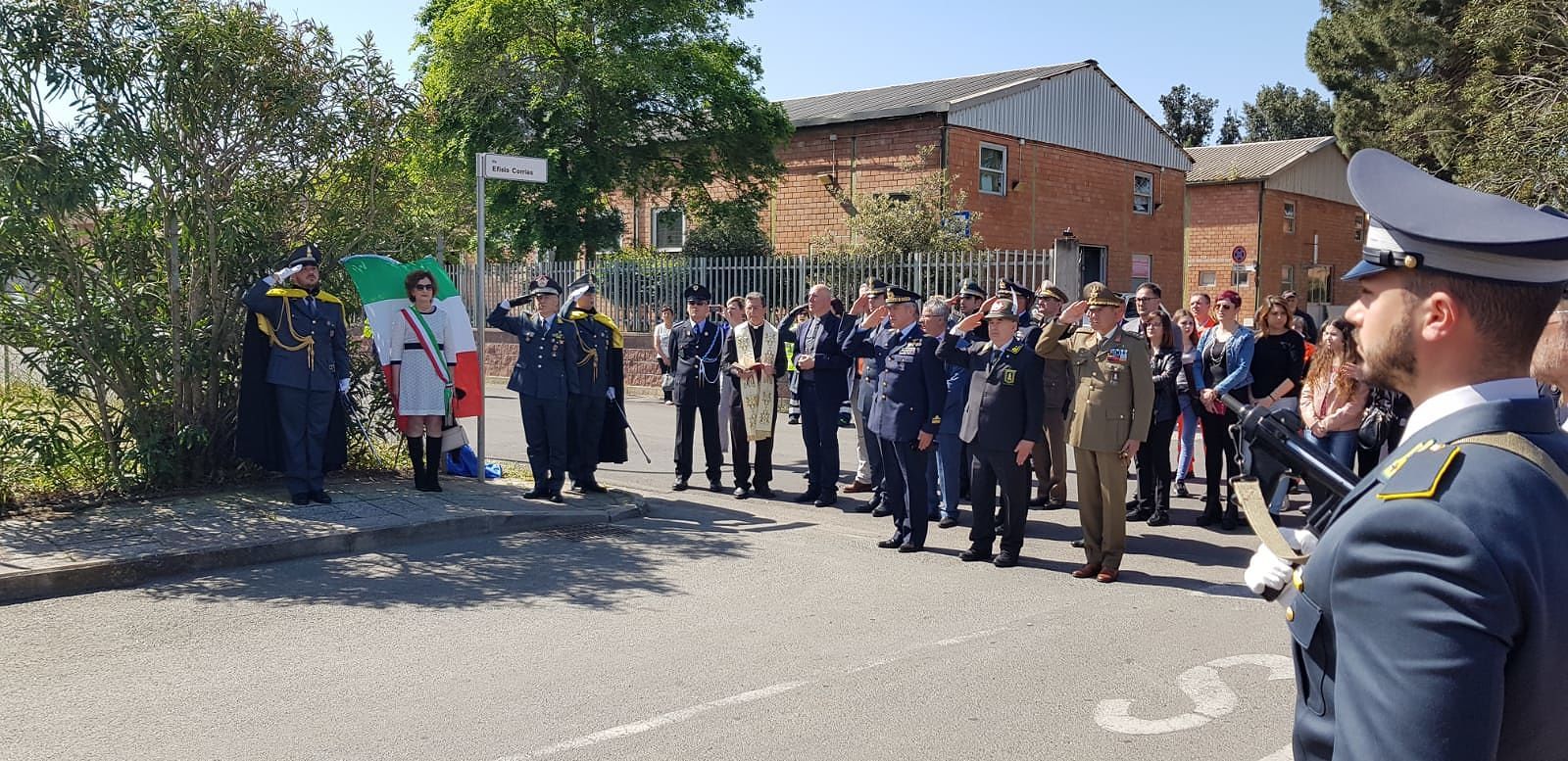 Decimomannu intitola una strada al finanziere Efisio Corrias, ucciso in Friuli