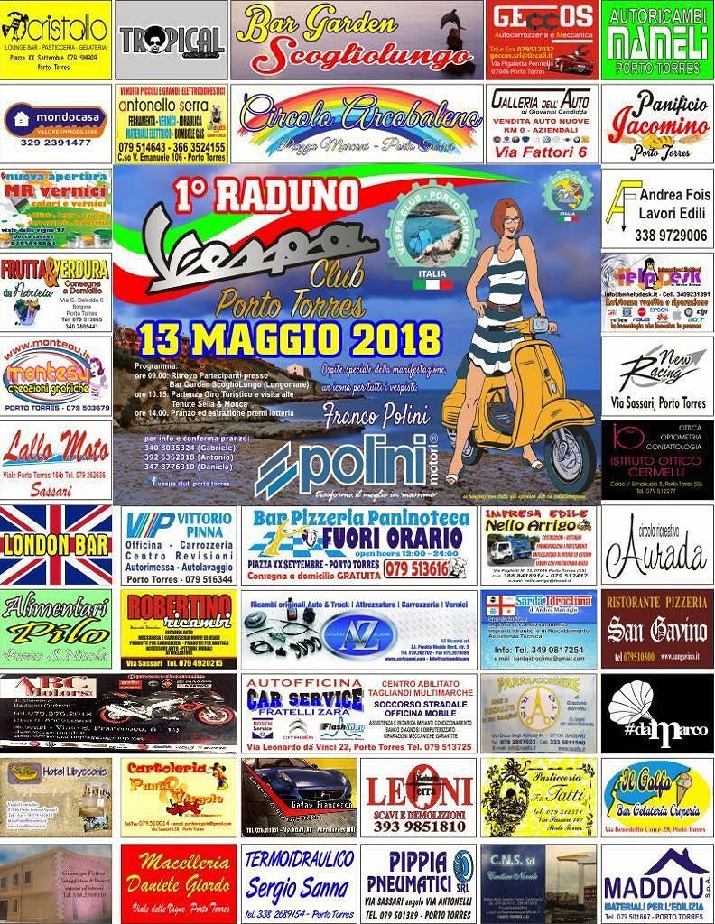 Vespa Club, il 13 maggio raduno a Porto Torres