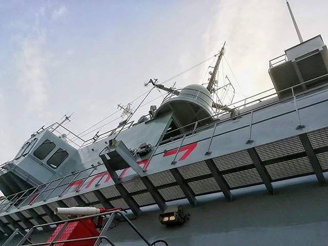 Navi da Guerra a Cagliari: grande curiosità al porto per la  San Marco